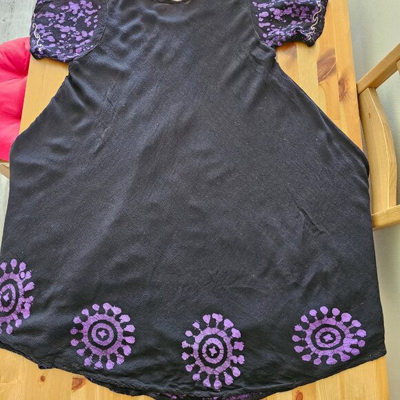 Women Hindus Summer short Sleeve Dress - Picture 5 of 12